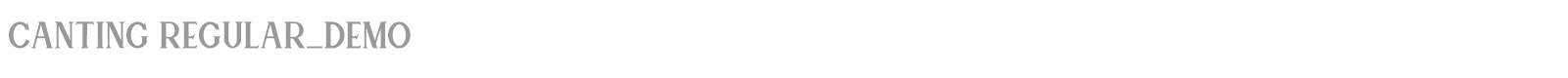 Canting font preview